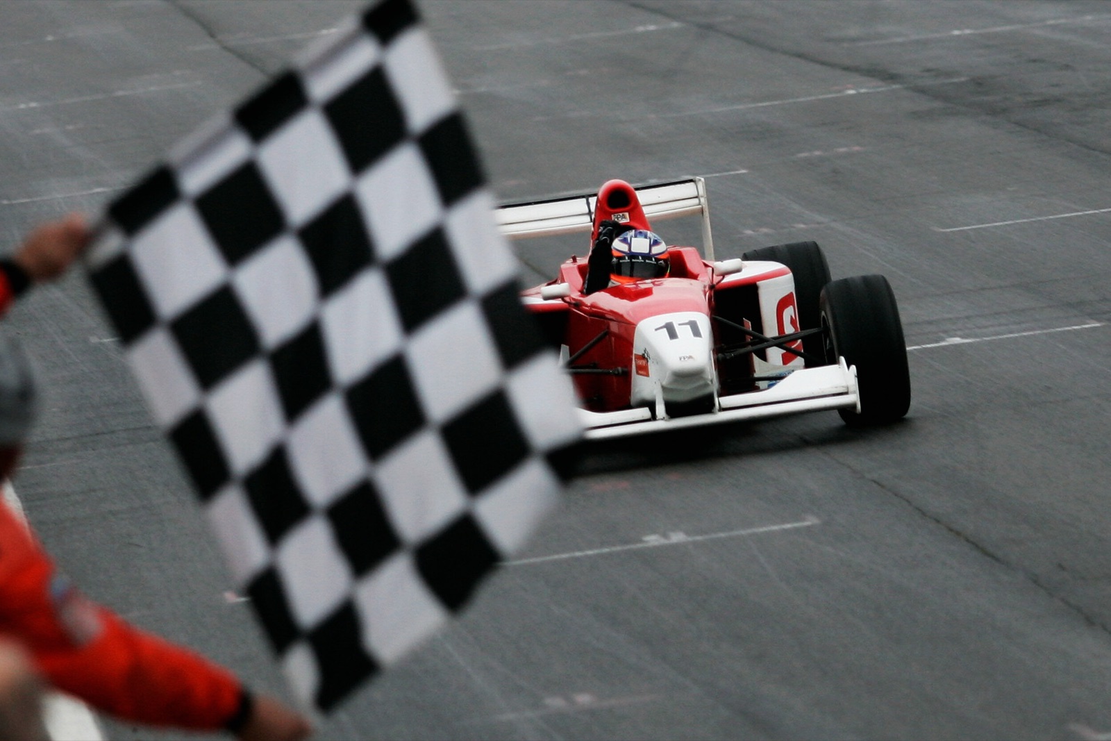 Niall Quinn in Formula Palmer Audi